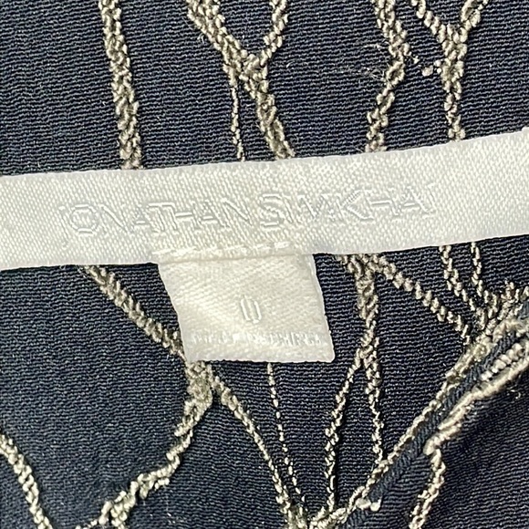 Jonathan Simkhai Black Caviar Side Cutout Midi Pencil Dress Cocktail Party Sz 0 - Picture 12 of 13